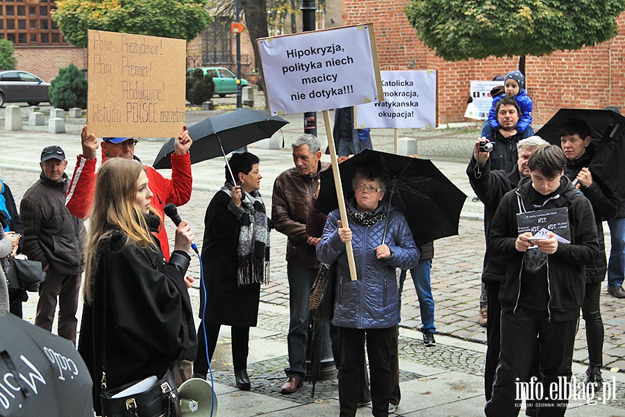 Elblanki wyszy ponownie na ulic. Za nami  kolejny Czarny Protest, fot. 60