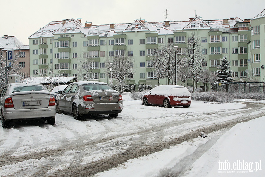 Elblg pokryty niegiem, fot. 11