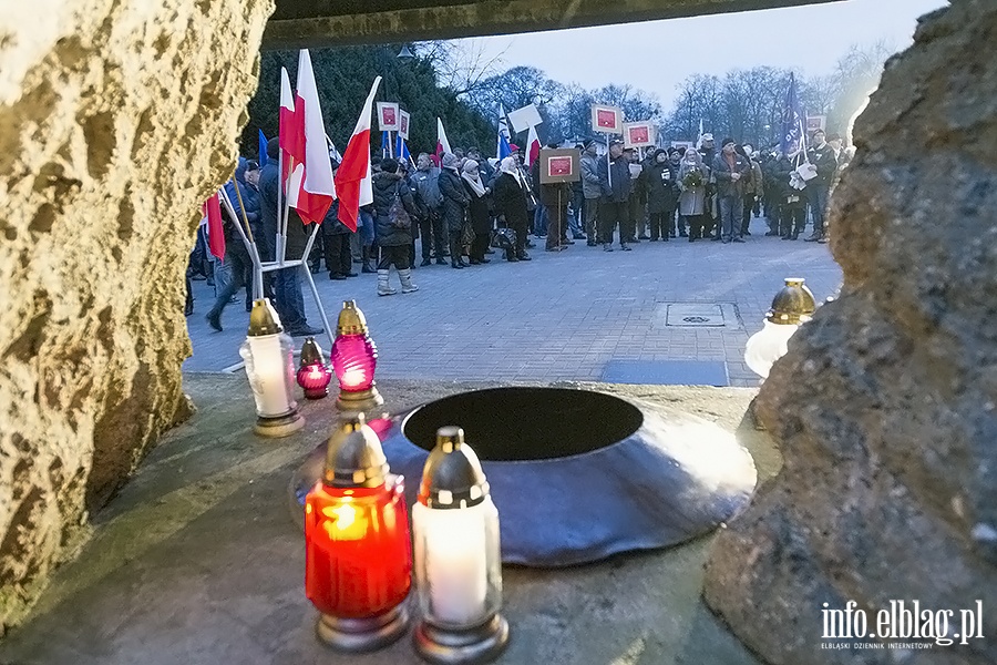Elblanie protestowali przeciwko rzdom PiS, fot. 13