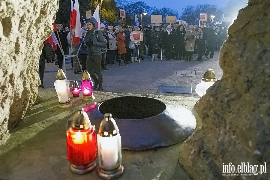 Elblanie protestowali przeciwko rzdom PiS, fot. 18