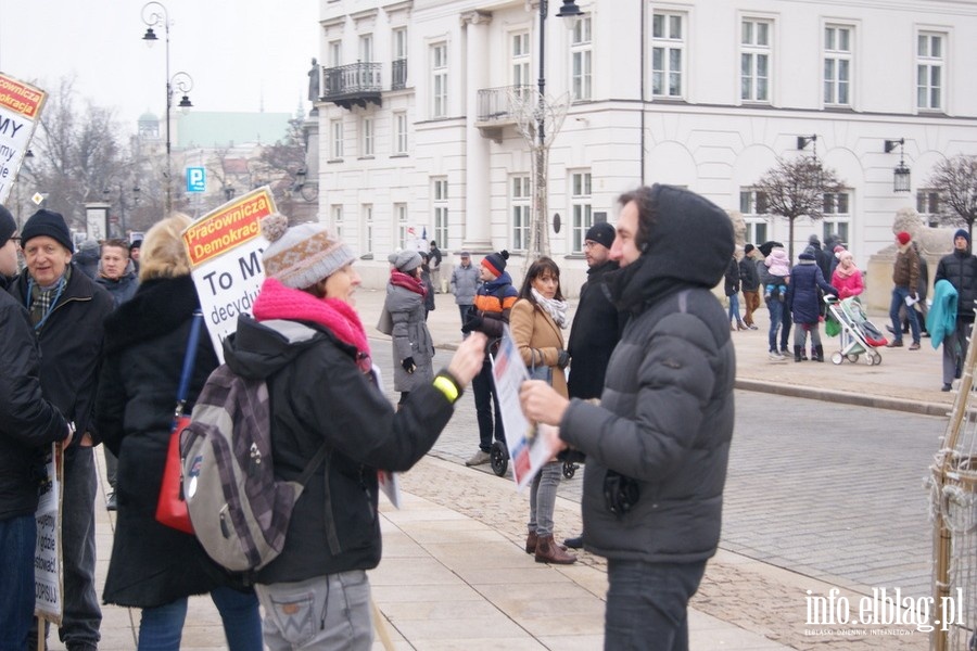 Protest przed Sejmem RP o wolne media - 17.12.2016, fot. 1