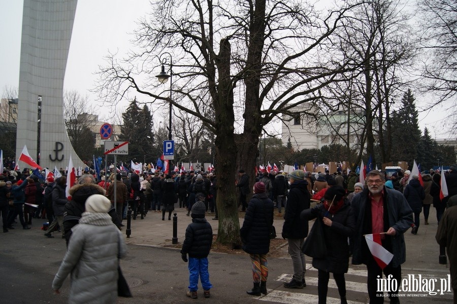 Protest przed Sejmem RP o wolne media - 17.12.2016, fot. 4
