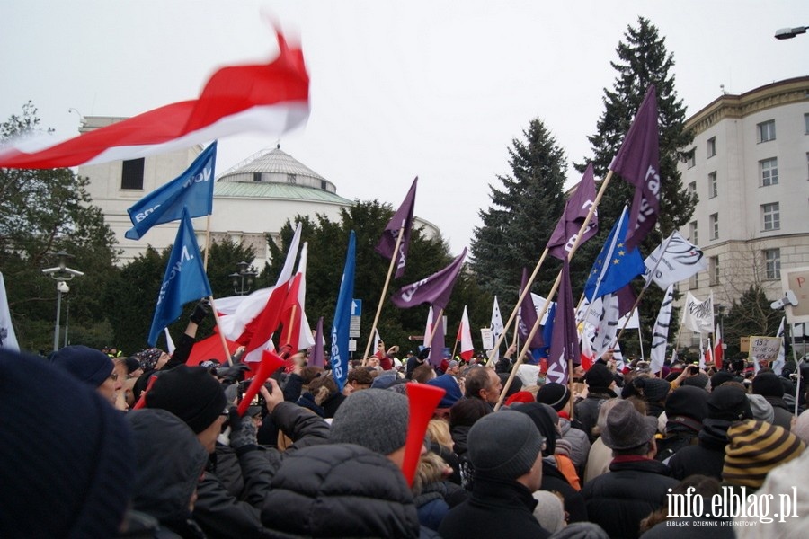 Protest przed Sejmem RP o wolne media - 17.12.2016, fot. 19
