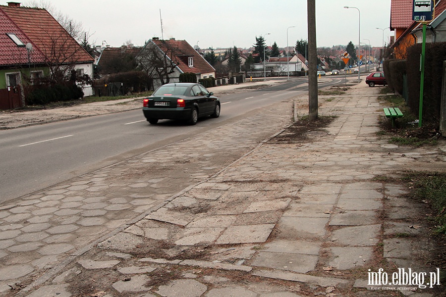 Ulica Konopnicka zabrakło 50 m chodnika, fot. 6