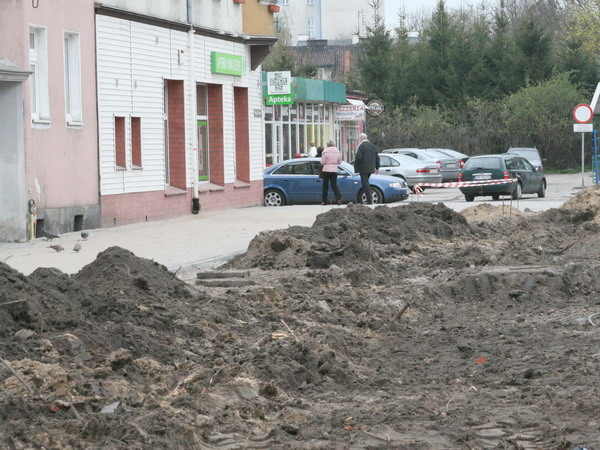 Przebudowa ulicy Wojska Polskiego - wiosna 2008, fot. 8