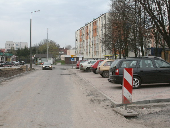 Przebudowa ulicy Wojska Polskiego - wiosna 2008, fot. 9