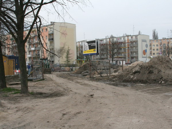 Przebudowa ulicy Wojska Polskiego - wiosna 2008, fot. 12
