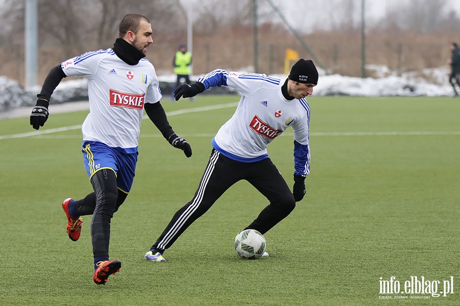 Olimpia Elbląg-Sokół Ostróda sparing, fot. 2