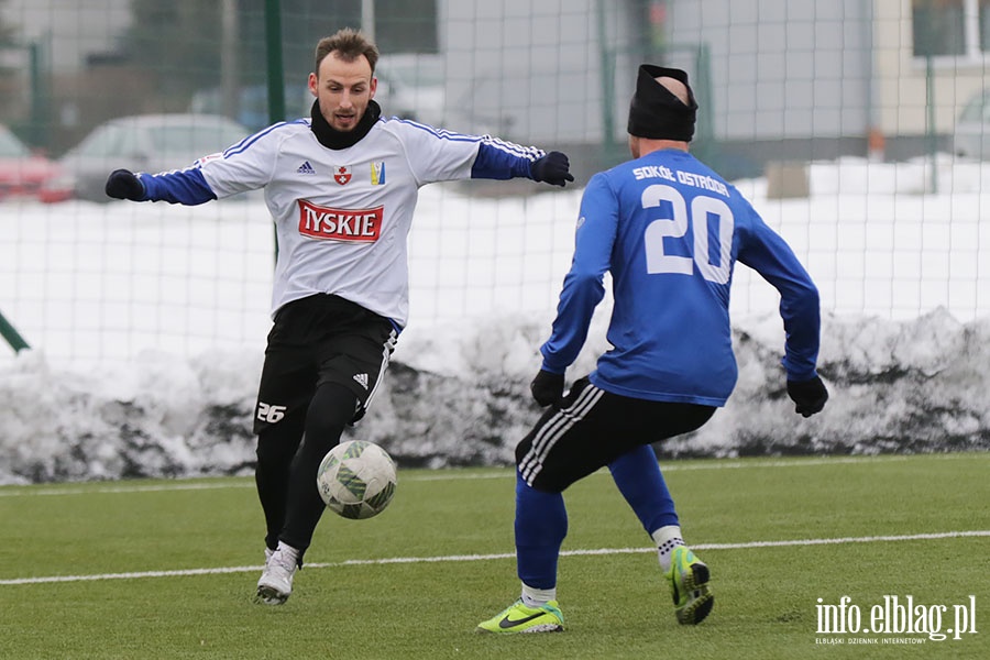 Olimpia Elblg-Sok Ostrda sparing, fot. 19