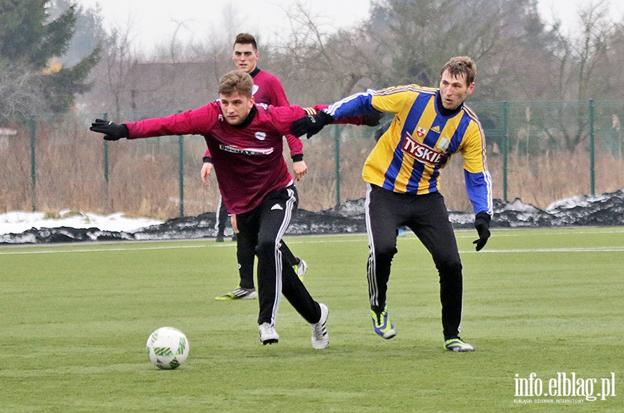 Olimpia Elblg - GKS Przodkowo sparing, fot. 1