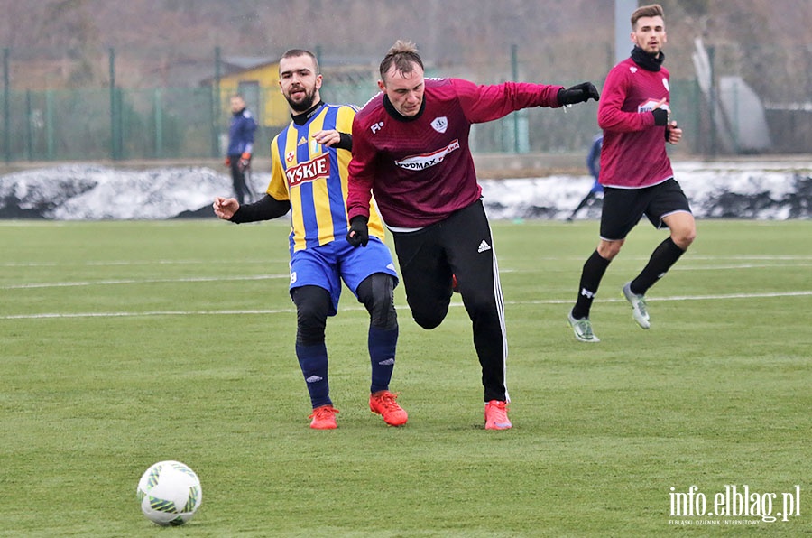 Olimpia Elblg - GKS Przodkowo sparing, fot. 2