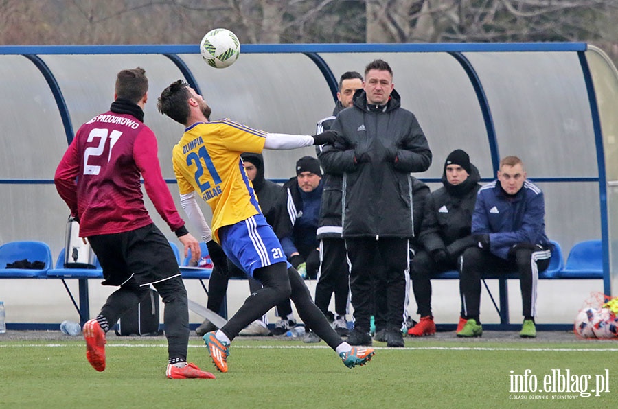 Olimpia Elblg - GKS Przodkowo sparing, fot. 3