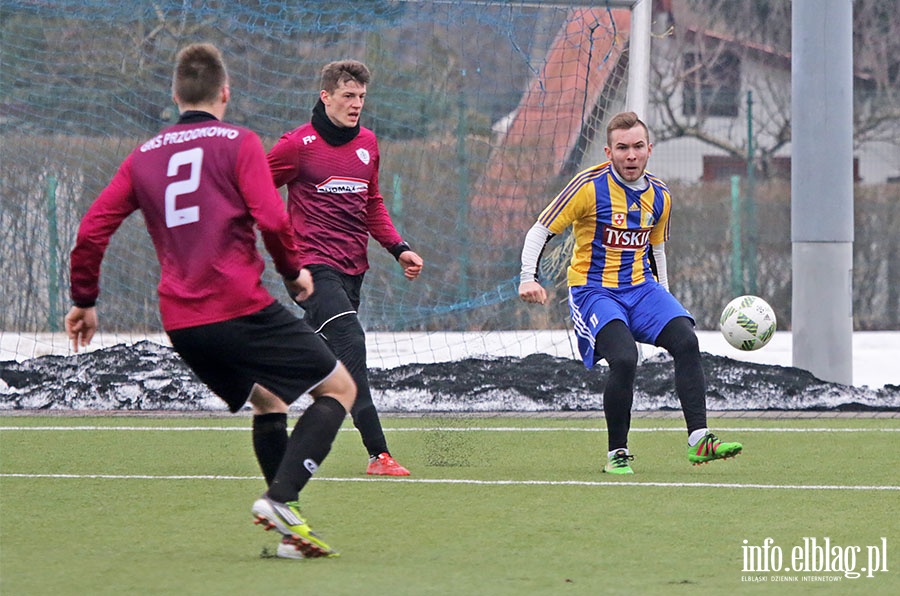 Olimpia Elblg - GKS Przodkowo sparing, fot. 4