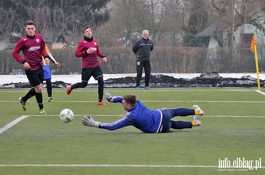 Olimpia Elbląg - GKS Przodkowo sparing, fot. 5