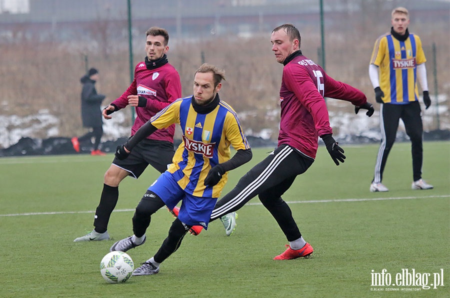 Olimpia Elbląg - GKS Przodkowo sparing, fot. 18