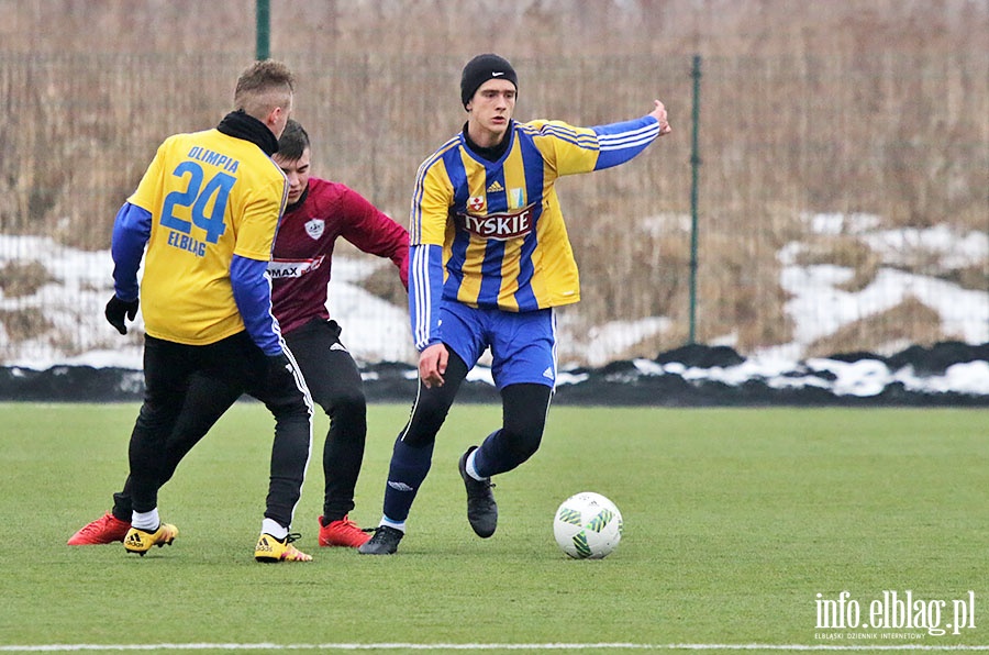 Olimpia Elblg - GKS Przodkowo sparing, fot. 32