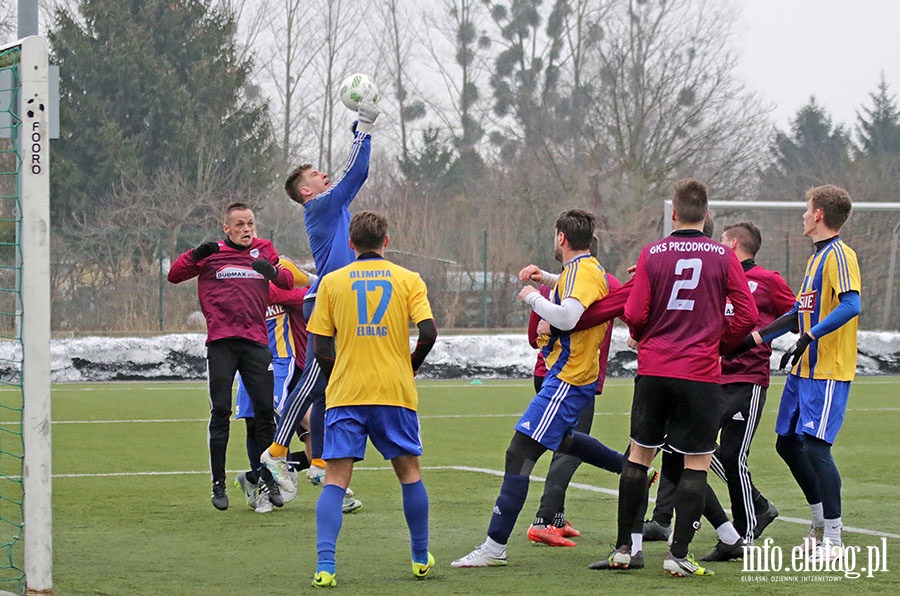 Olimpia Elblg - GKS Przodkowo sparing, fot. 34