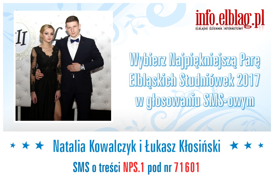 Wybierz Najpiękniejszą Parę Elbląskich Studniówek 2017 w głosowaniu SMS-owym, fot. 2