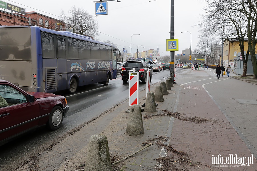 Aleja Grunwaldzka remont jezdni, fot. 1