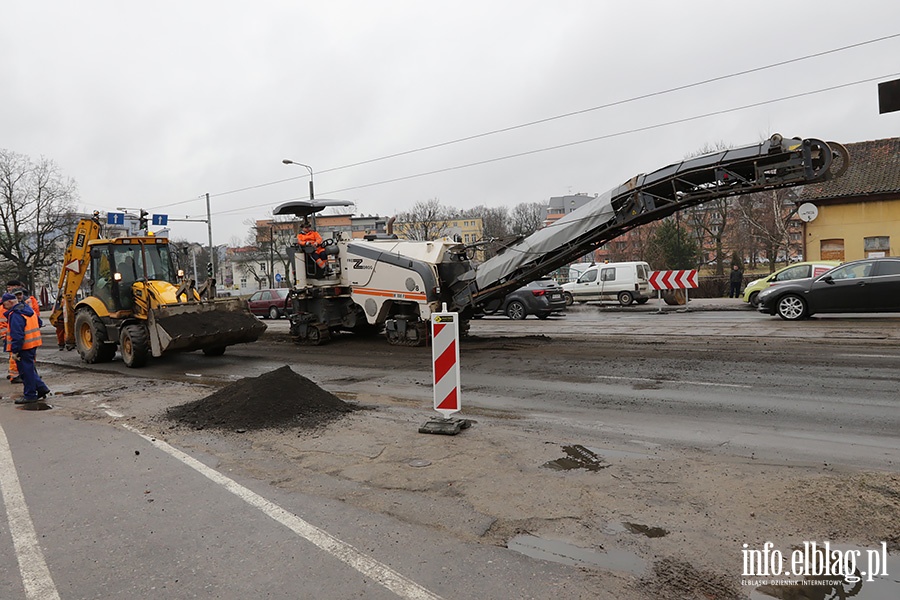 Aleja Grunwaldzka remont jezdni, fot. 4