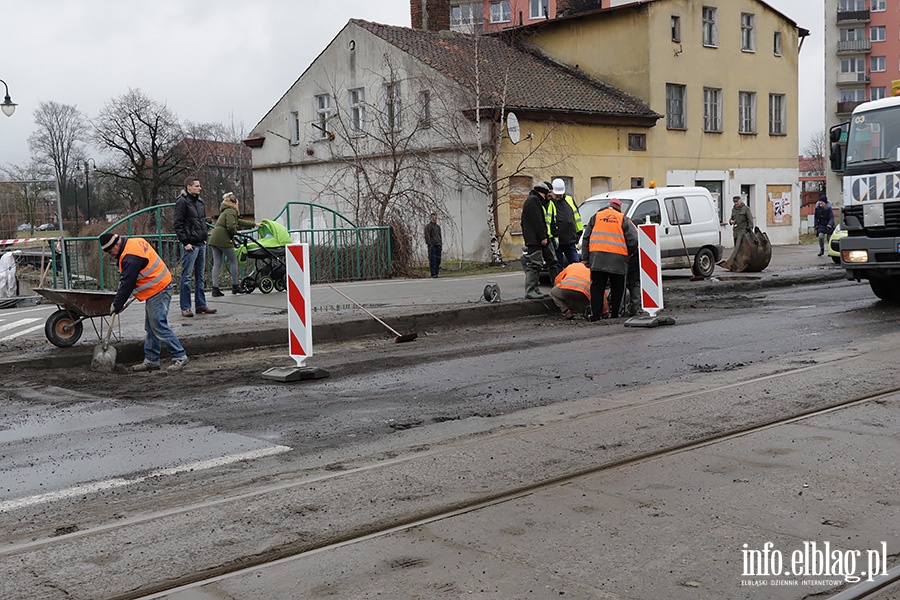 Aleja Grunwaldzka remont jezdni, fot. 7