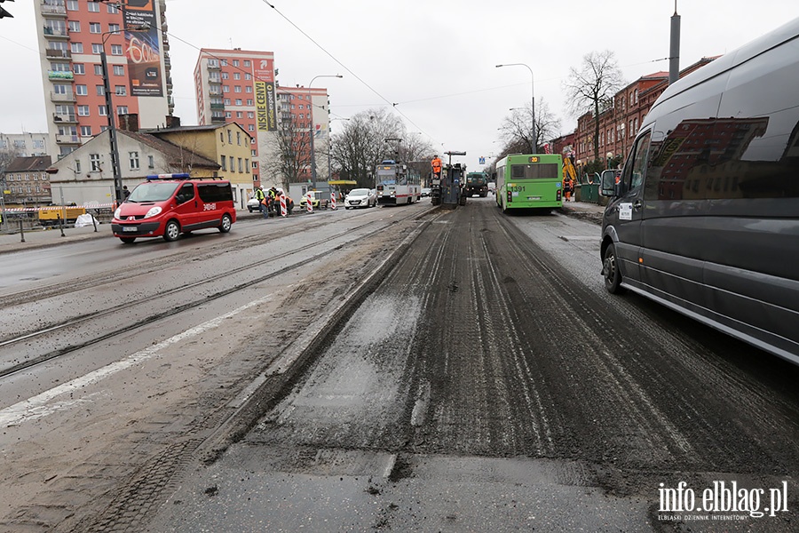 Aleja Grunwaldzka remont jezdni, fot. 10