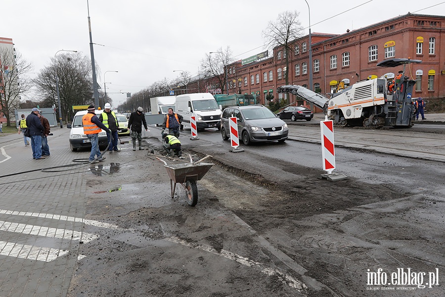 Aleja Grunwaldzka remont jezdni, fot. 16