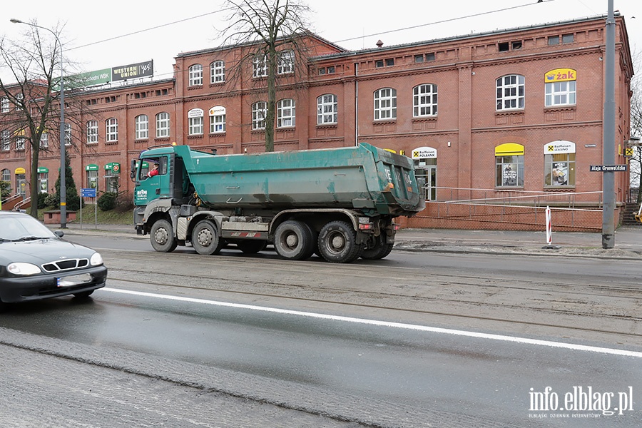 Aleja Grunwaldzka remont jezdni, fot. 18
