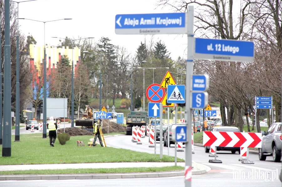 Rozpoczcie budowy torowiska na ul. Grota Roweckiego, fot. 1