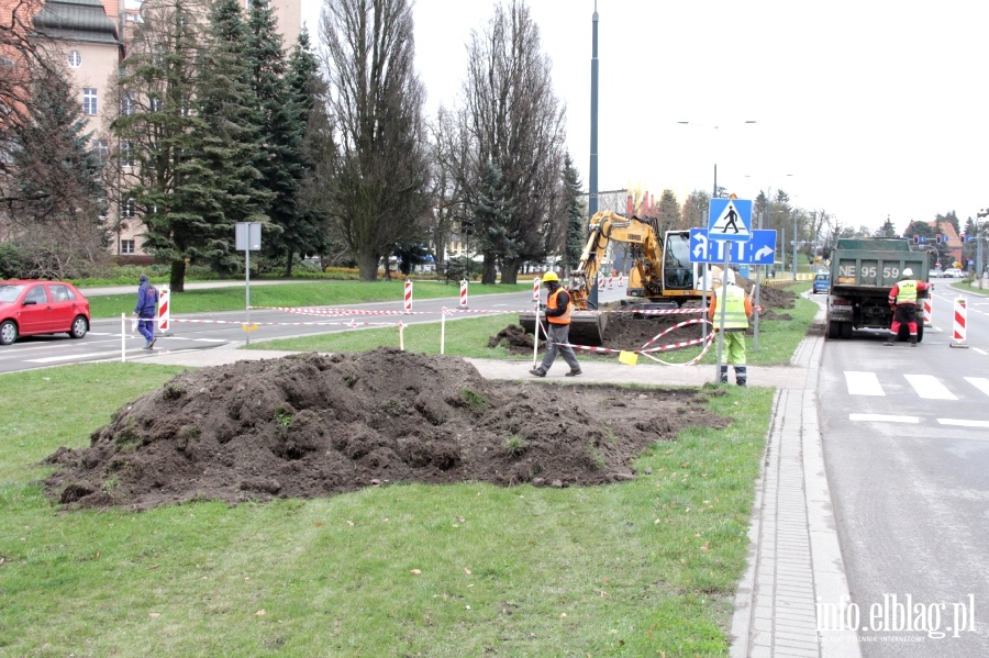 Rozpoczcie budowy torowiska na ul. Grota Roweckiego, fot. 6