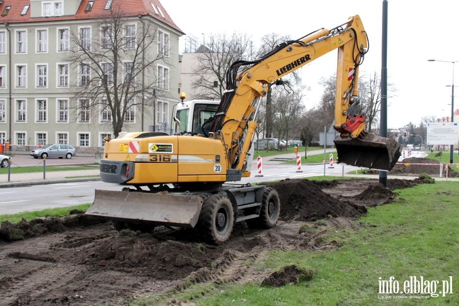 Rozpoczcie budowy torowiska na ul. Grota Roweckiego, fot. 13