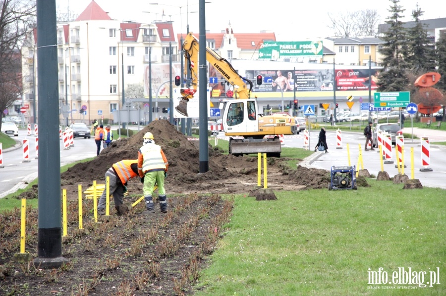 Rozpoczcie budowy torowiska na ul. Grota Roweckiego, fot. 15