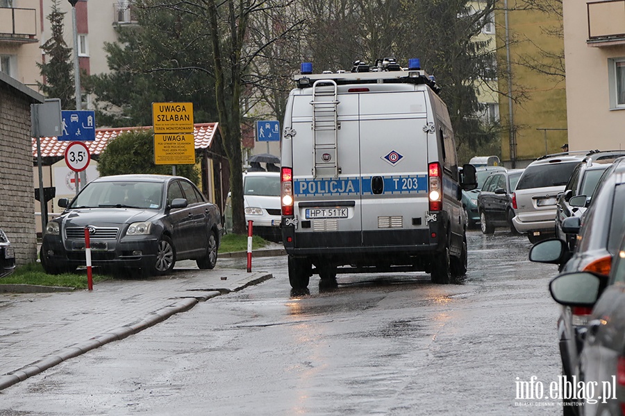 Strzelanina na parkingu przy ulicy Kosynierów Gdyńskich, fot. 1