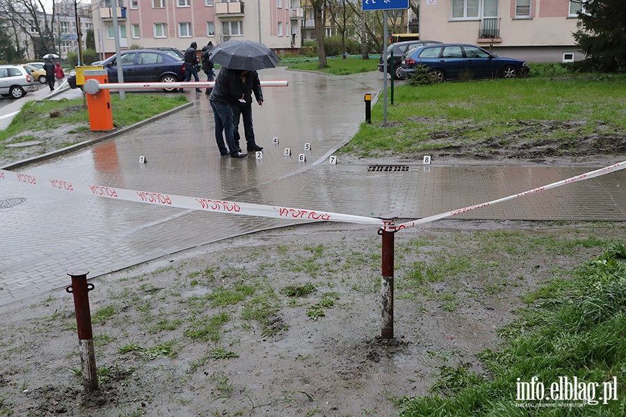 Strzelanina na parkingu przy ulicy Kosynierów Gdyńskich, fot. 3