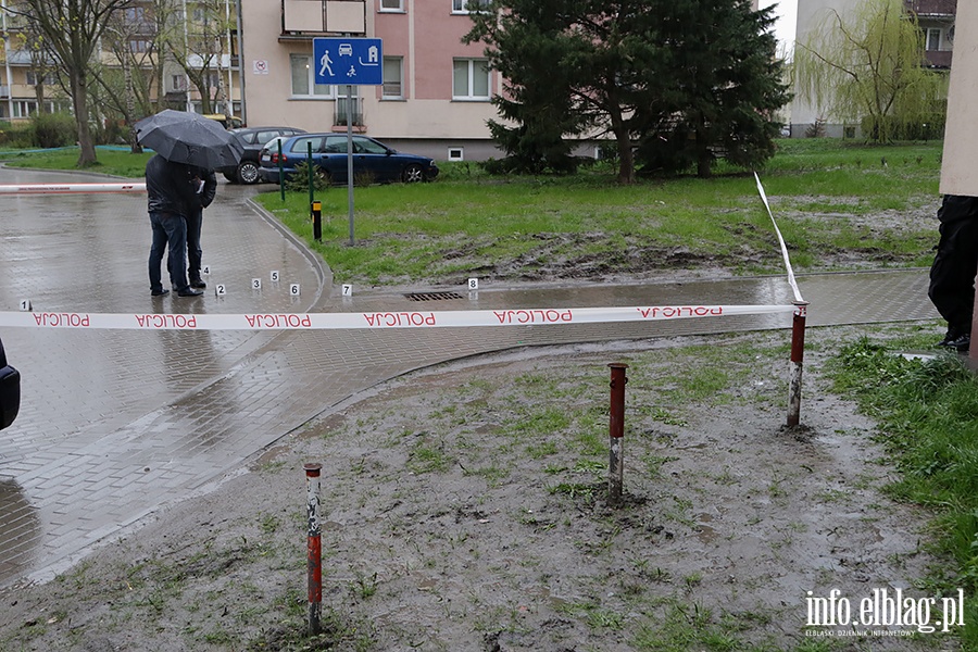 Strzelanina na parkingu przy ulicy Kosynierw Gdyskich, fot. 6