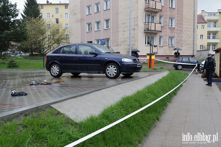 Strzelanina na parkingu przy ulicy Kosynierw Gdyskich, fot. 11