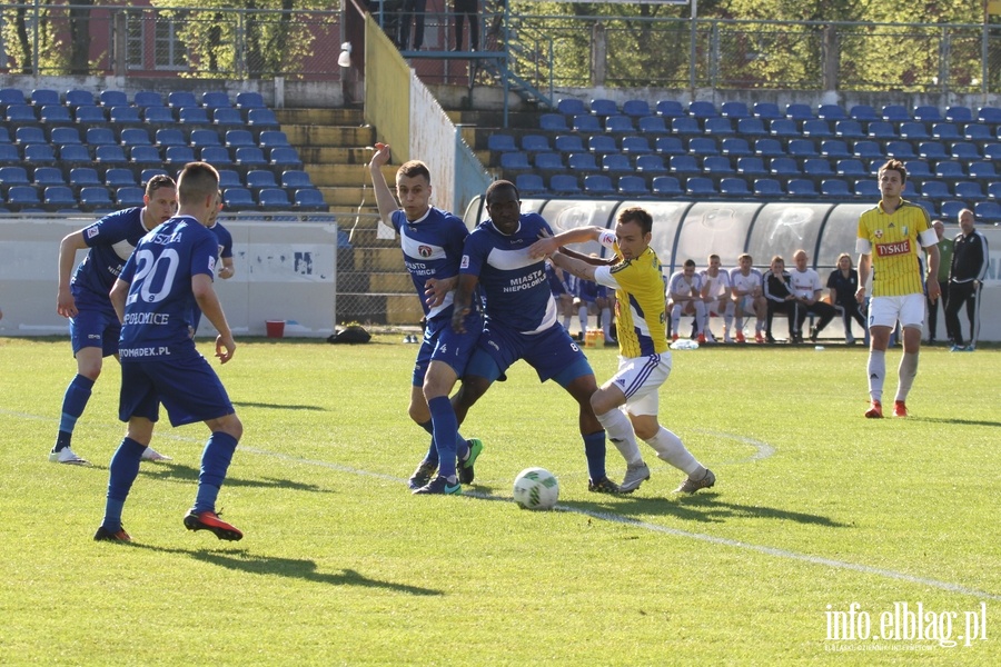 II liga: Olimpia Elblg - Puszcza Niepoomice 1:3, fot. 1