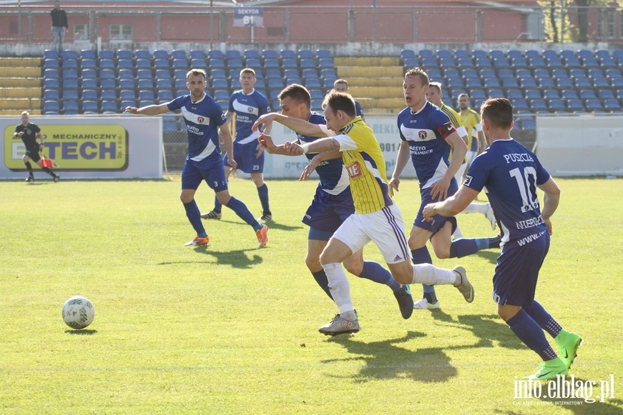 II liga: Olimpia Elblg - Puszcza Niepoomice 1:3, fot. 5