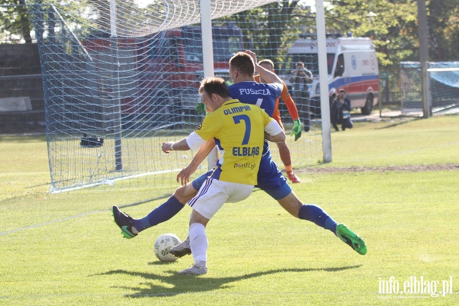 II liga: Olimpia Elblg - Puszcza Niepoomice 1:3, fot. 6