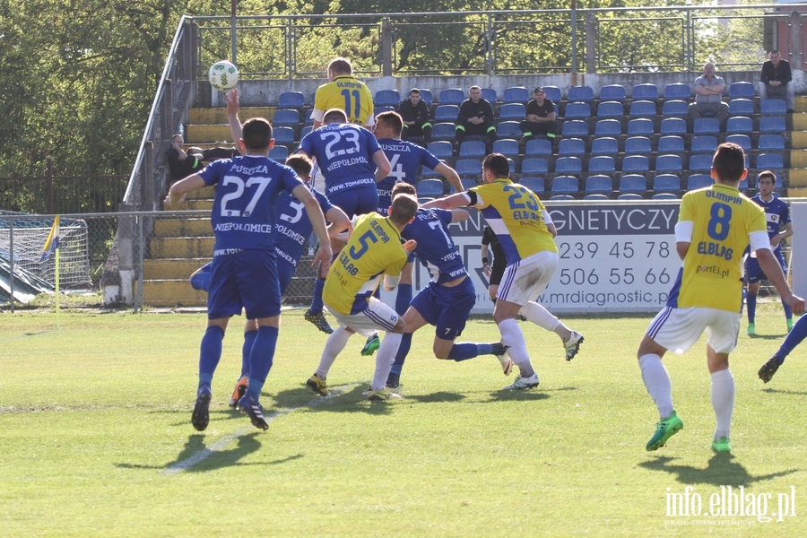 II liga: Olimpia Elblg - Puszcza Niepoomice 1:3, fot. 7