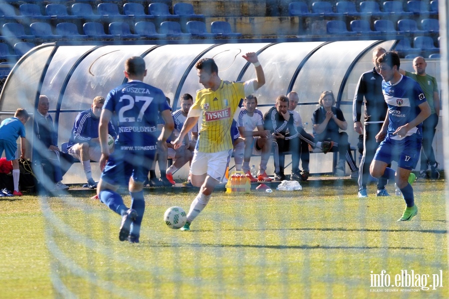 II liga: Olimpia Elblg - Puszcza Niepoomice 1:3, fot. 12