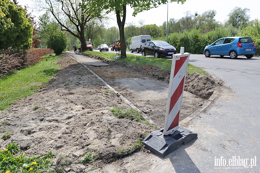 Wymiana chodnika na ul. Kociuszki i Owocowej, fot. 1