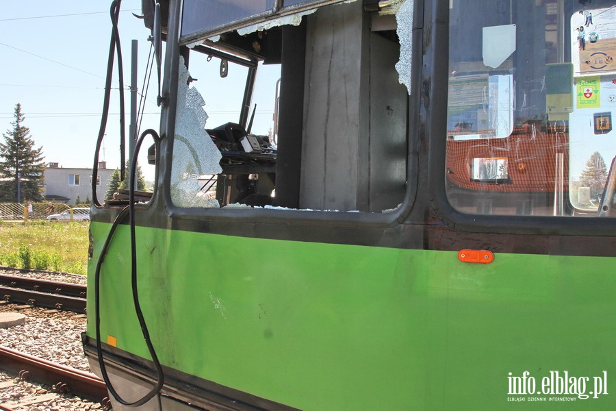 Zderzenie tramwaju z ciarwk na Grunwaldzkiej, fot. 12