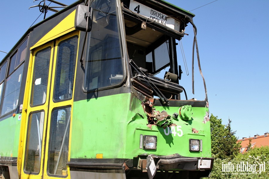 Zderzenie tramwaju z ciarwk na Grunwaldzkiej, fot. 13