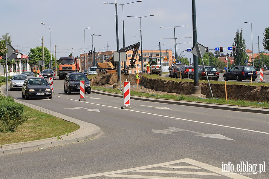 Budowa nowego torowiska tramwajowego, fot. 1