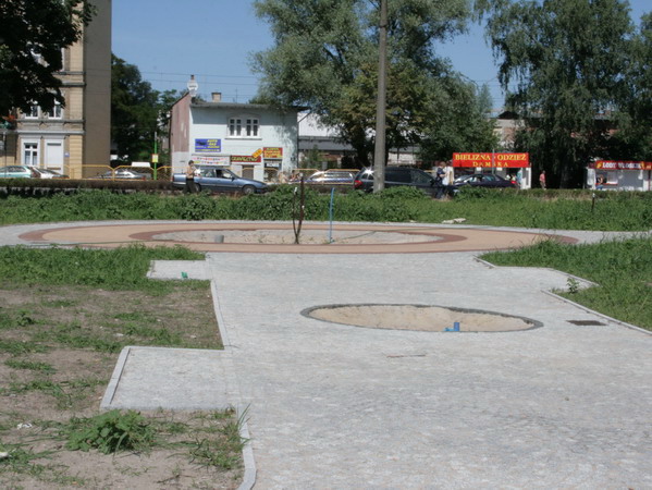 Przebudowa Placu Dworcowego - lipiec 2008, fot. 3