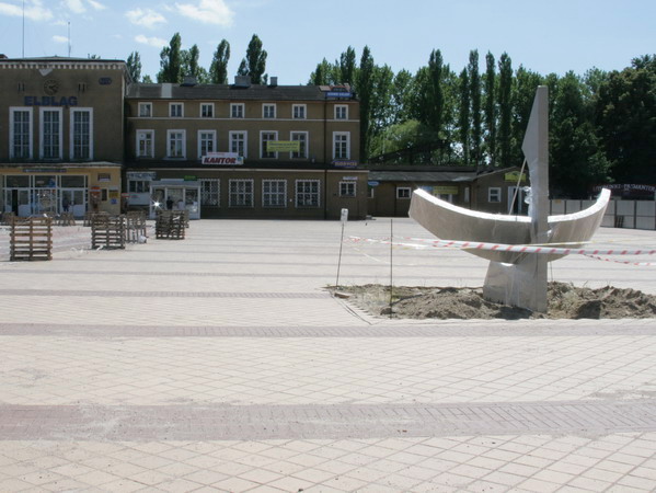 Przebudowa Placu Dworcowego - lipiec 2008, fot. 5