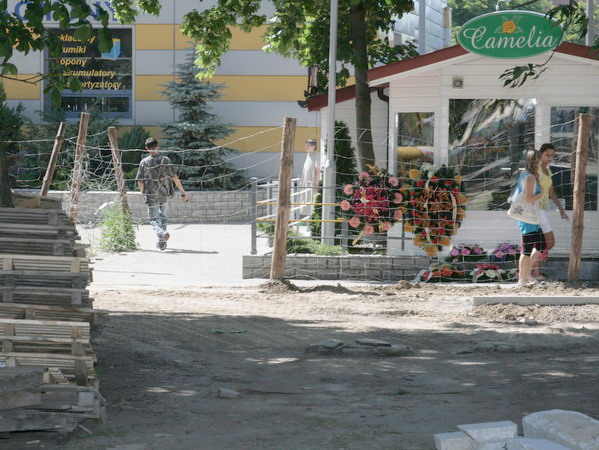 Przebudowa Placu Dworcowego - lipiec 2008, fot. 9