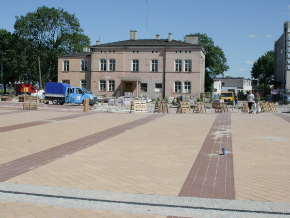 Przebudowa Placu Dworcowego - lipiec 2008, fot. 13