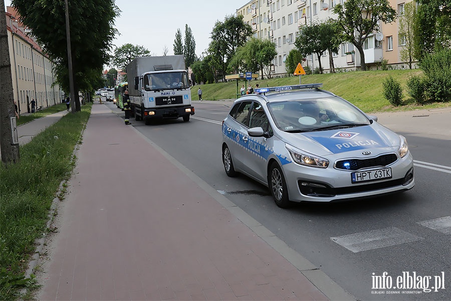 Wypadek rowerzysta Robotnicza, fot. 7